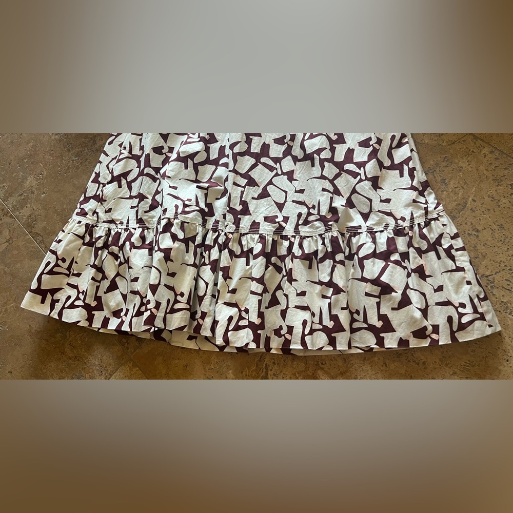 $600 Camilla and Marc "Como" High Neck Mini Dress - Burgundy Floral US 2 EUC - Picture 13 of 13